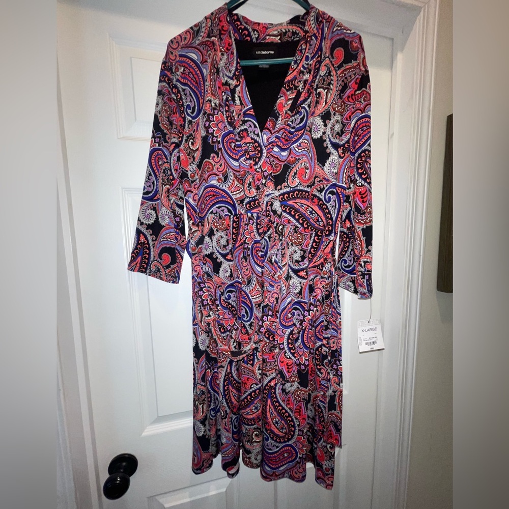 Womens paisley print dress.